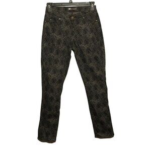 Levis 529 Jeans Curvy Skinny Women Size 6M 28x32 Patterned Black Gray Camo Print
